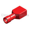 FEMALE P/ON RED 6.4mm INS (100) F1-6.4VF