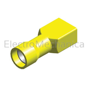 FEMALE P/ON YEL 6.4mm INS (100) F5-6.4VQD