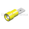 MALE PUSH-ON YEL 6.4mm TWNGRP(100 M5-6.4VD