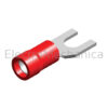 .5-1.5mm2 x3mm FORK LUG RED (100) S1-3V