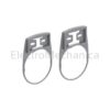 LEG.HOLDER FOR 12X27MM LABELS FLAT GRAY LPFX AU100G