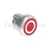 RED “O” FLUSH MOMENT. P/BUTTON ACT. LPS B1104