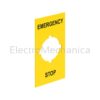 EMERGENCY/STOP LABEL LPX AU110