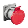 423.1663/R 16A 2P+E IP54 FLU STR/SOCKET 62mm EM